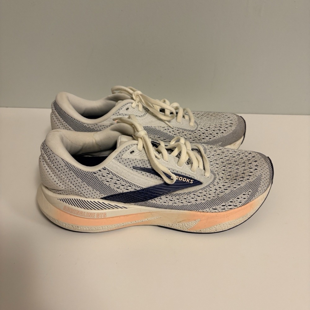 Brooks Adrenaline GTS Shoes Womens Size 10 Gray Blue Running 1204261B140